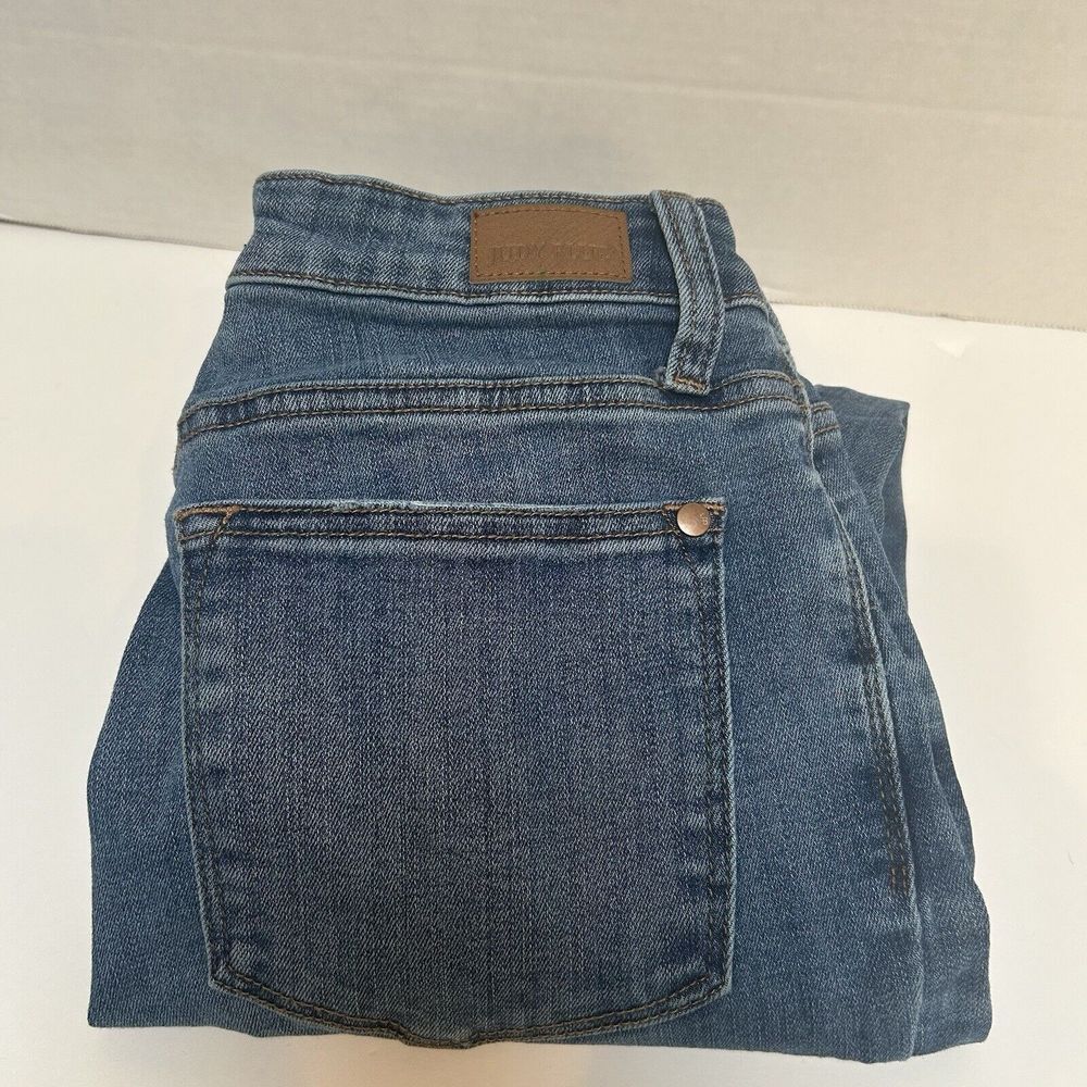 Judy Blue Slim Mid-Rise Capri Non Distressed Denim Jeans Size 7/28 Style #82294